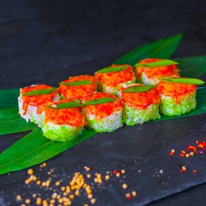 Калифорния с креветкой запеченная