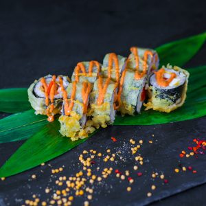 Кальмар с курочкой в темпуре