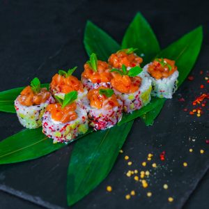 Поцелуй креветки и лосося