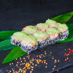 Запеченный с креветками васаби