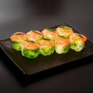 Калифорния с креветкой запеченная